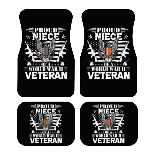 Proud Niece of a World War Il Veteran Car Mats