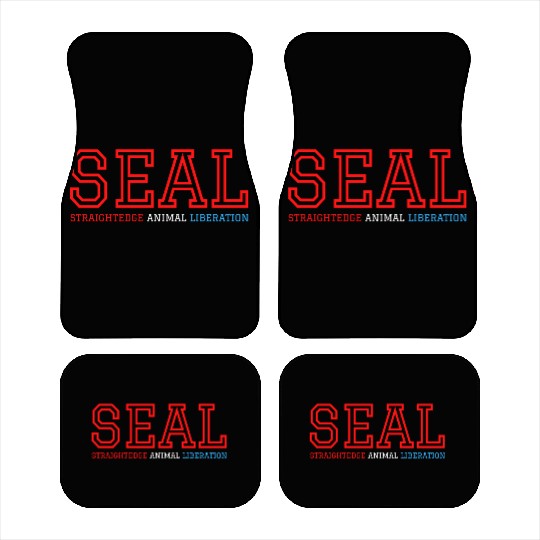SEAL Straight Edge Animal Liberation | USA Colors Car Mats