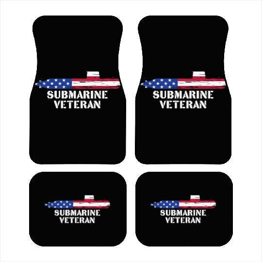 Submarine Veteran Submariner US Military Car Mats