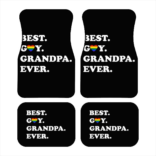 Best Gay Grandpa Ever Car Mats LGBTQ Gay Pride