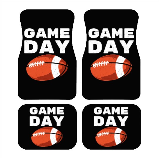 Vintage American Football Game Day Car Mats