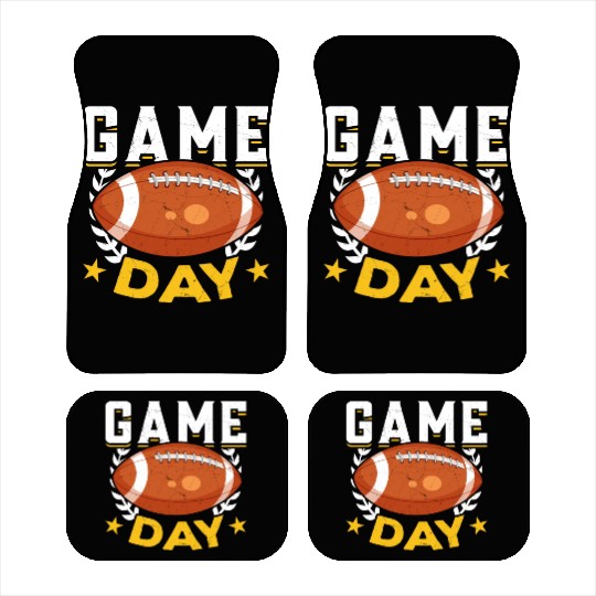 Football Game Day American Football Car Mats