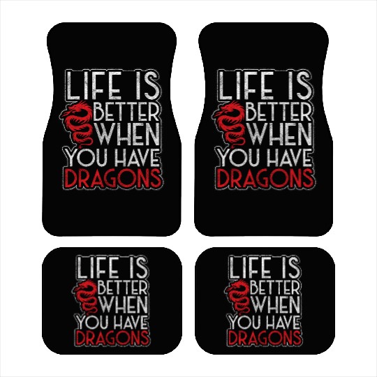 Fantasy Dragon Scales Monster Chinese Dragon Car Mats