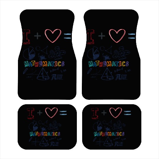 i love math Car Mats