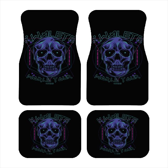 Kwalete World Tour Diamond Skull Car Mats