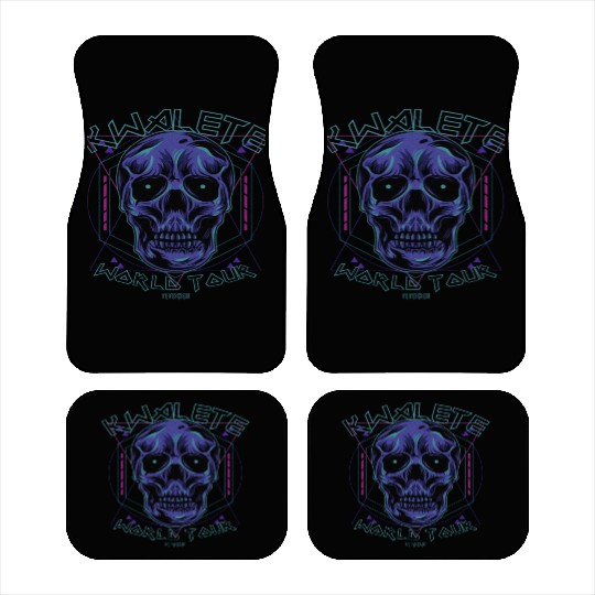Kwalete World Tour Diamond Skull Car Mats