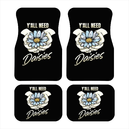 Daisy Garden Gardening Gardener Car Mats