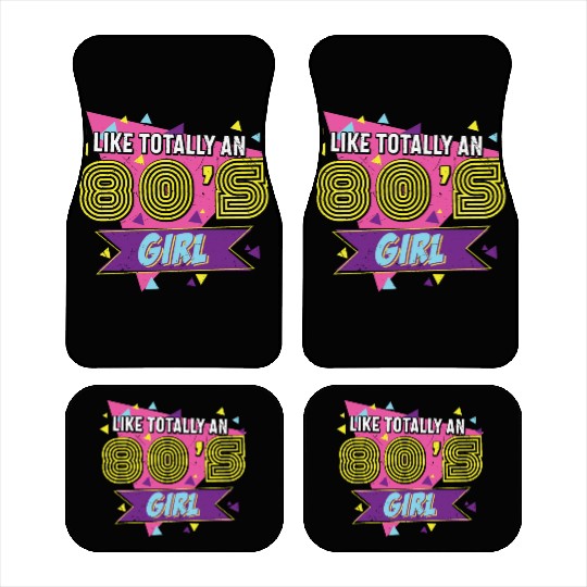 Like Totally An 80s Girl Retro Car Mats
