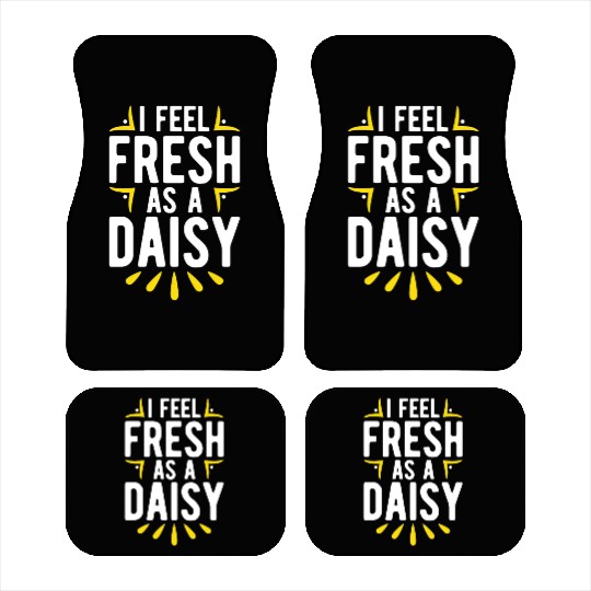 Daisy Garden Gardening Gardener Car Mats