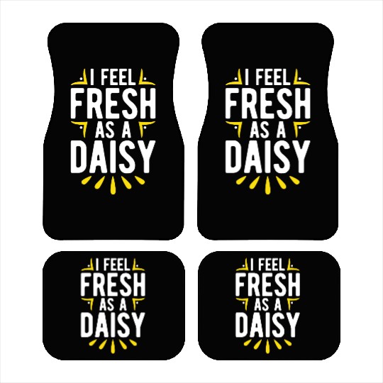 Daisy Garden Gardening Gardener Car Mats