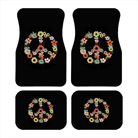 Vintage Wildflowers Sublimation Car Mats