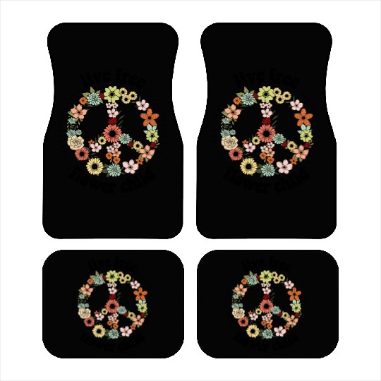 Vintage Wildflowers Sublimation Car Mats