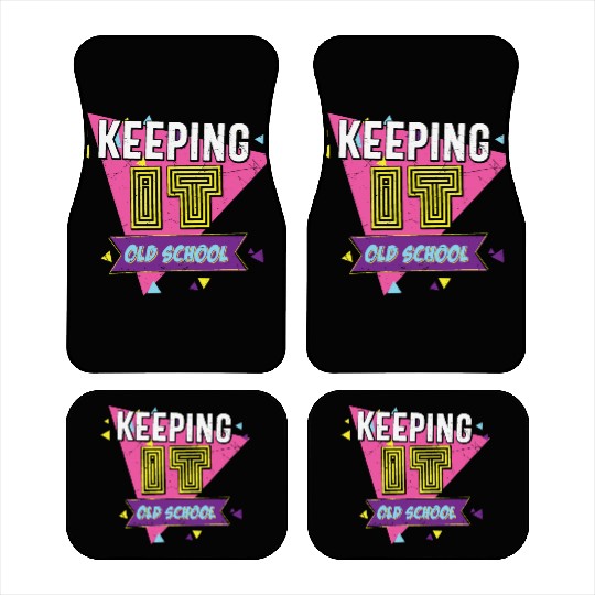 Keeping It Old School Retro Car Mats