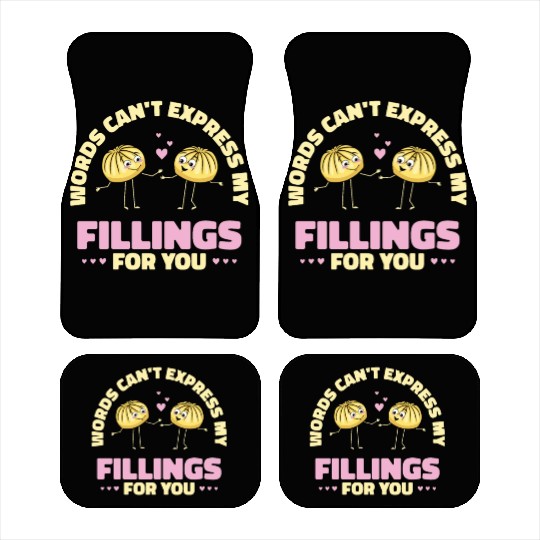 Dim Sums Filling Asian Food Chinese Food Fan Car Mats