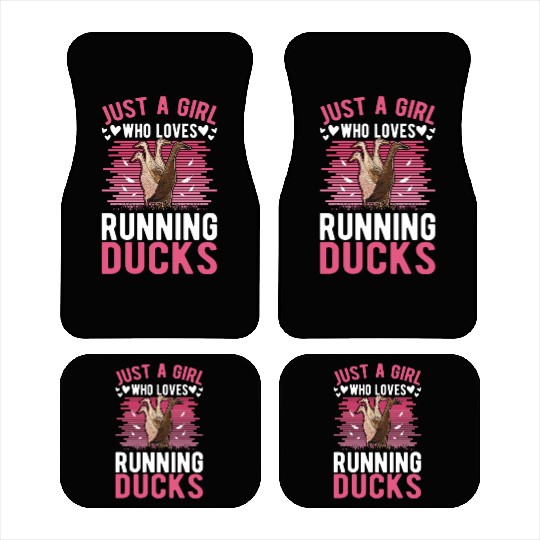 Just A Girl Who Loves Running Ducks Car Mats