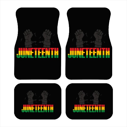 Juneteenth Day 1865, Freedom Day America African Car Mats