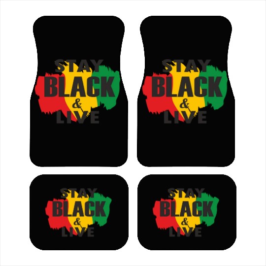 Juneteenth Day 1865, Stay Black And Live Car Mats