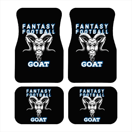 Fantasy Football GOAT Gift Idea Draft BBQ Car Mats