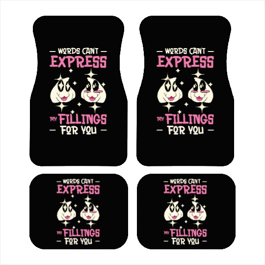 Dim Sums Filling Asian Food Chinese Food Fan Car Mats