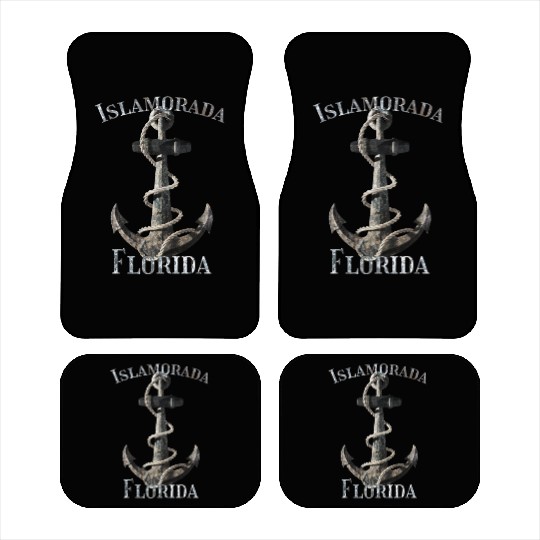 Islamorada Florida Keys Nautical Anchor Sailing Car Mats