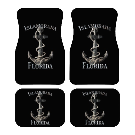 Islamorada Florida Keys Nautical Anchor Sailing Car Mats