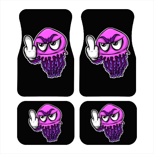 Jelly Fish Middle Finger Jellyfish Car Mats