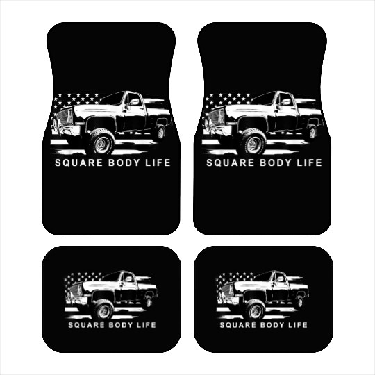 Squarebody American Flag Square Body Truck Car Mats