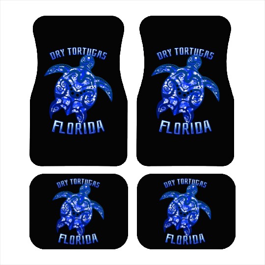 Dry Tortugas Florida Keys Vacation Tribal Turtle Car Mats