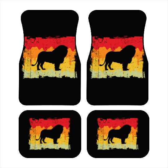 lion retro Car Mats