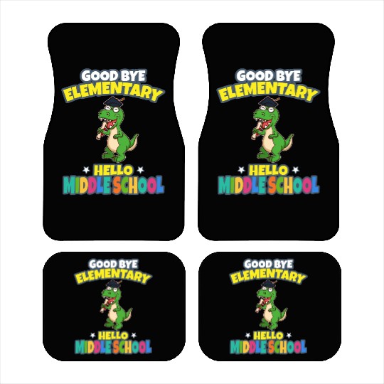 Good Bye Elementary Hello Middle School Graduation Car Mats