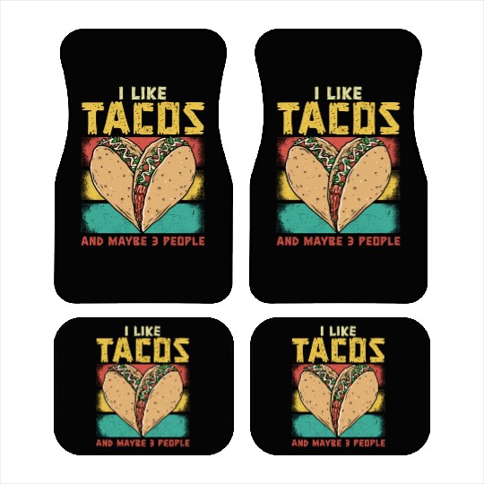 Funny Taco Cinco De Mayo Tacos Fun Lovers Car Mats
