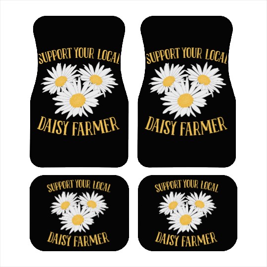 Daisy Garden Gardening Gardener Car Mats