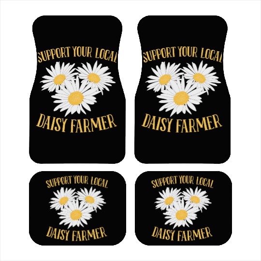 Daisy Garden Gardening Gardener Car Mats