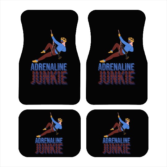 Adrenaline Junkie Rock Climbing Car Mats
