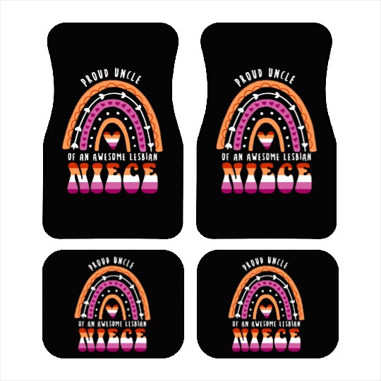 Proud Uncle Awesome Lesbian Niece Car Mats
