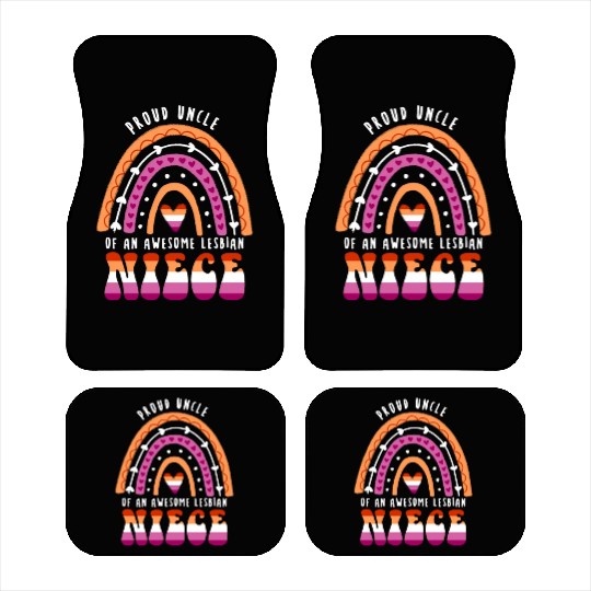 Proud Uncle Awesome Lesbian Niece Car Mats