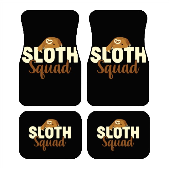Sloth Sloths, Squad Sloth Squad Car Mats