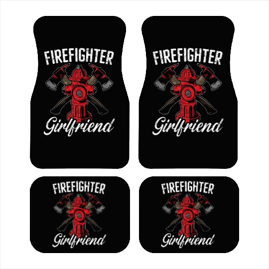 Firefighter Girlfriend Firefighting Fireman Fire Car Mats