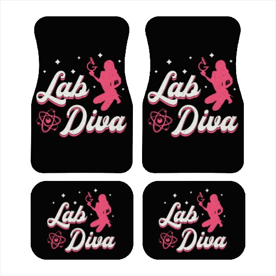 Lab Diva Laboratory Technician Science Lab Tech Car Mats