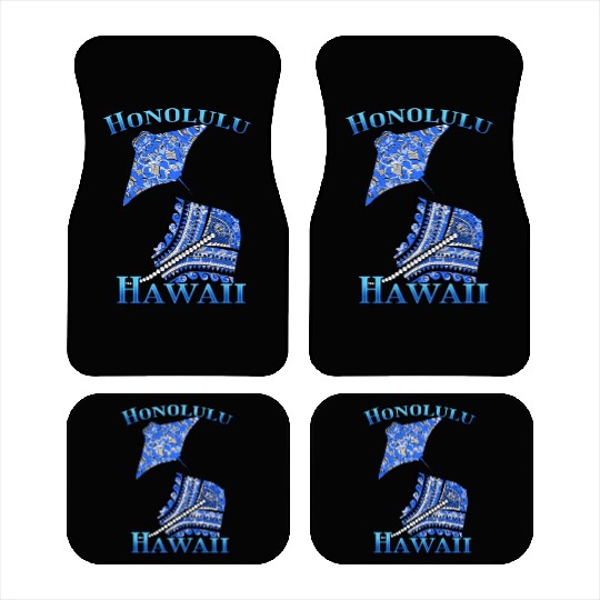 Honolulu Vacation Tribal Stingrays Car Mats