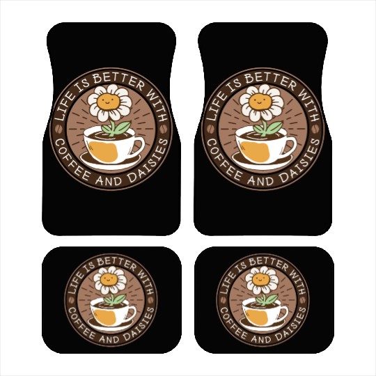 Daisy Garden Gardening Gardener Car Mats