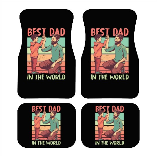 Funny Dad Daddy Best Dad Father Fun Lovers Car Mats
