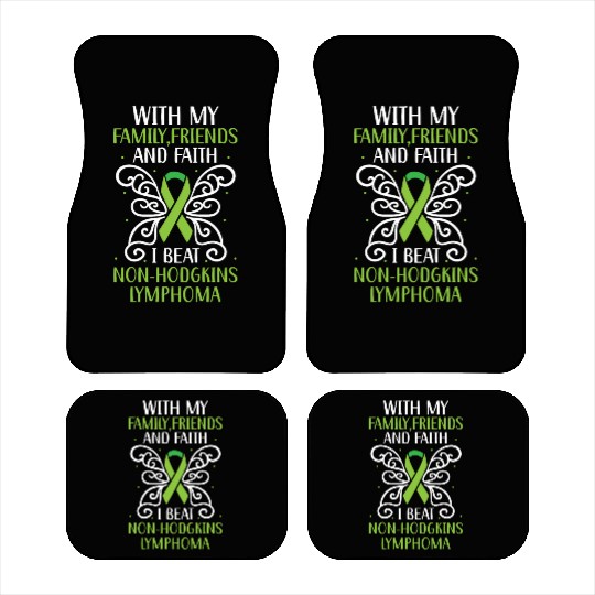 I Beat Non-Hodgkin Lymphoma Cancer Survivor Car Mats