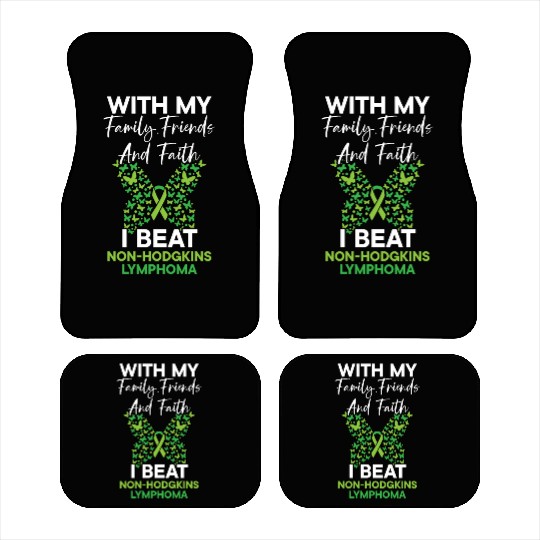 I Beat Non-Hodgkin Lymphoma Cancer Survivor Car Mats