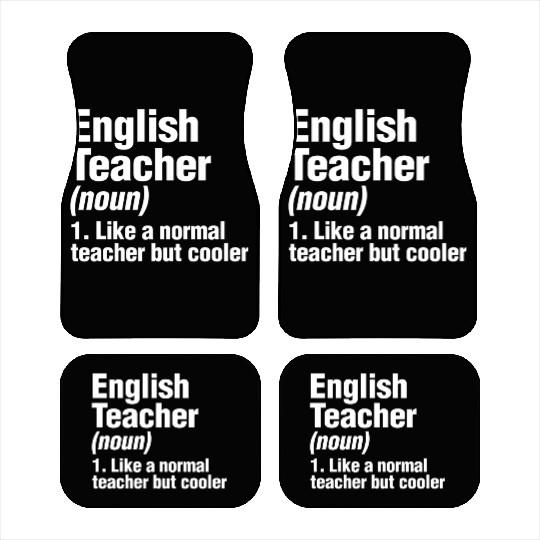 English Teacher Car Mats Back To School Writer