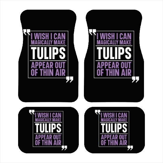 Tulip Garden Gardening Car Mats