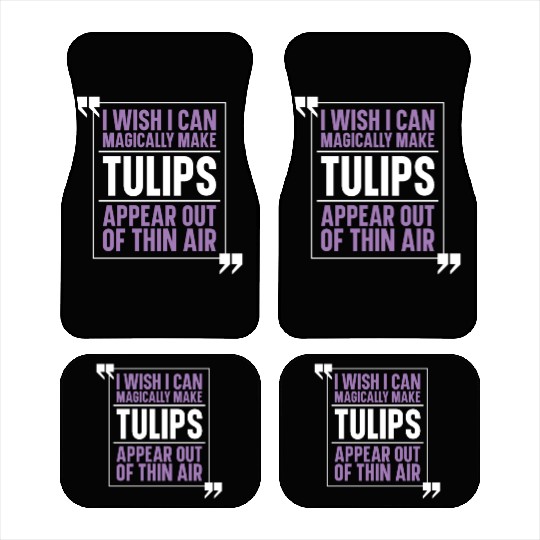 Tulip Garden Gardening Car Mats