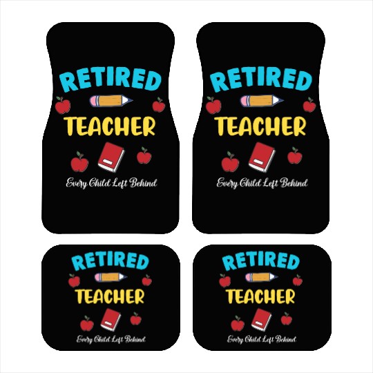 retired teacher funny retirement gift Car Mats