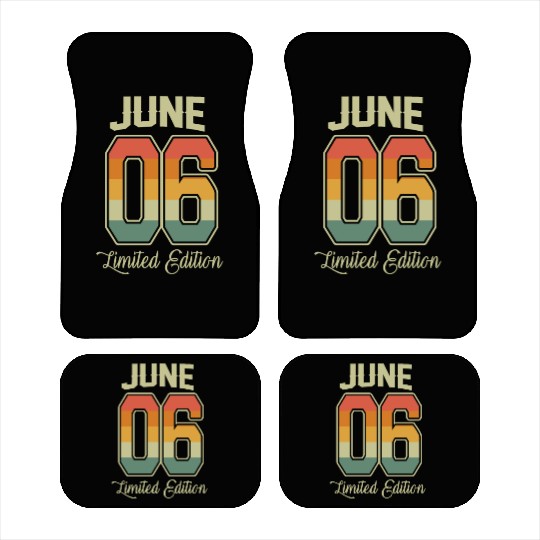 Vintage 16th Birthday June 2006 Sports Gift Car Mats