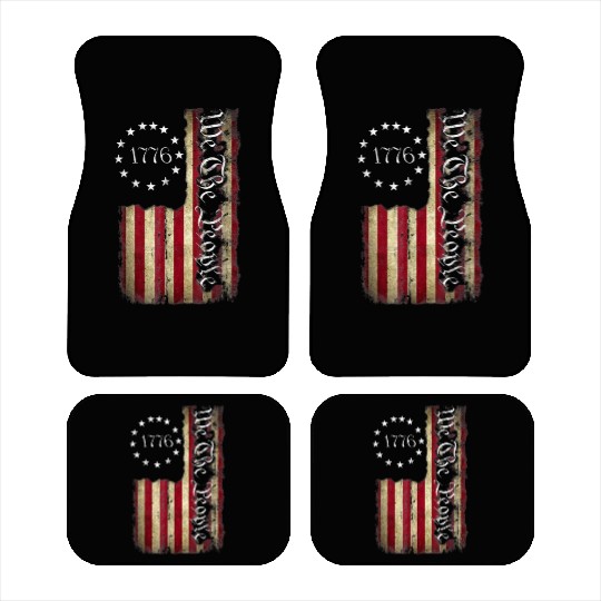 1776 We The People Patriotic American Constitution Car Mats